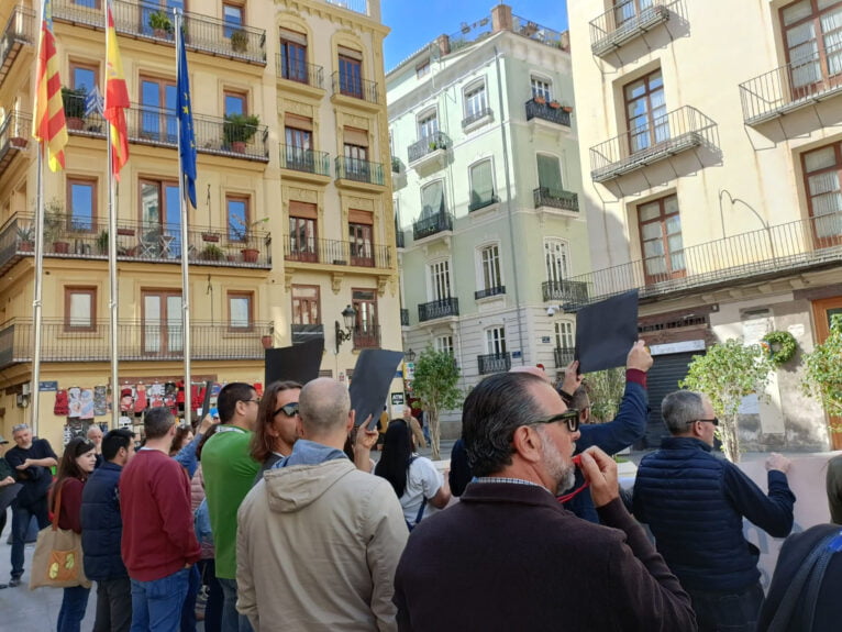 Demonstratie van toiletten in Valencia 07