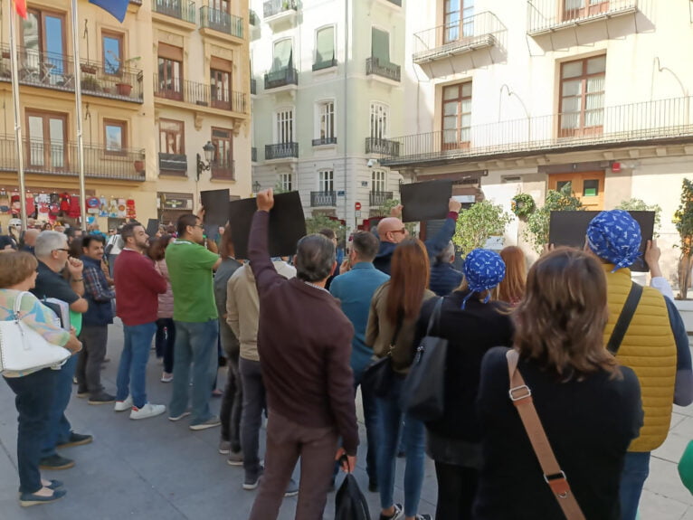 Manifestación de sanitarios en València 14
