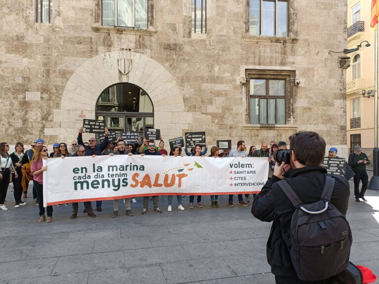 Demonstratie van toiletten in Valencia 23