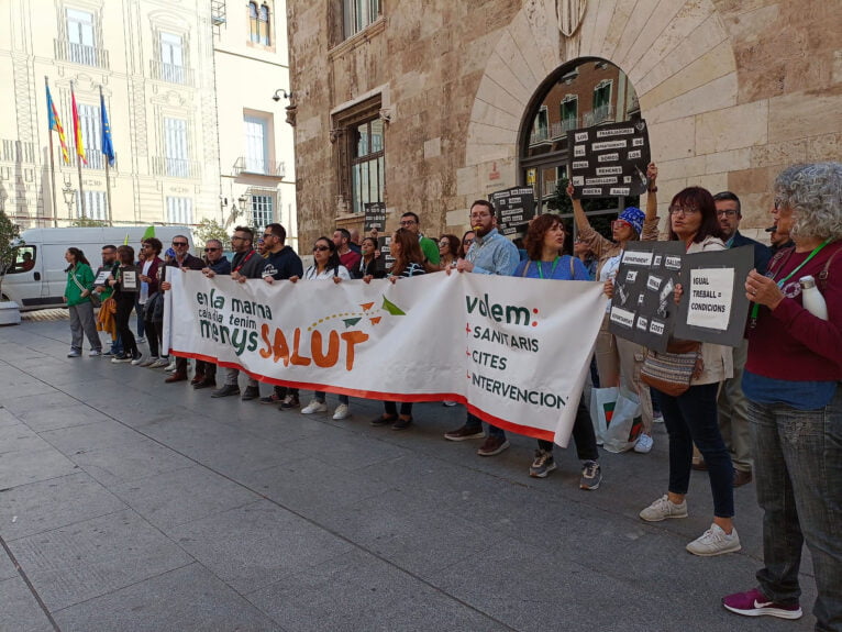 Manifestación de sanitarios en València 30