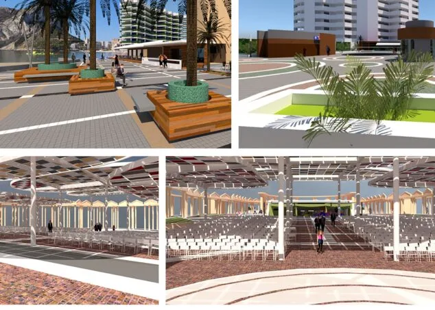 Dos ambiciosos proyectos por más de 8 millones de euros que Calp deja «listos» para la próxima legislatura 1 Imagen: Maqueta de proyectos anunciados en Calp