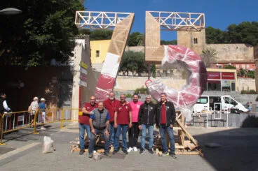 Monumento de la Junta Local Fallera de Dénia en 2023