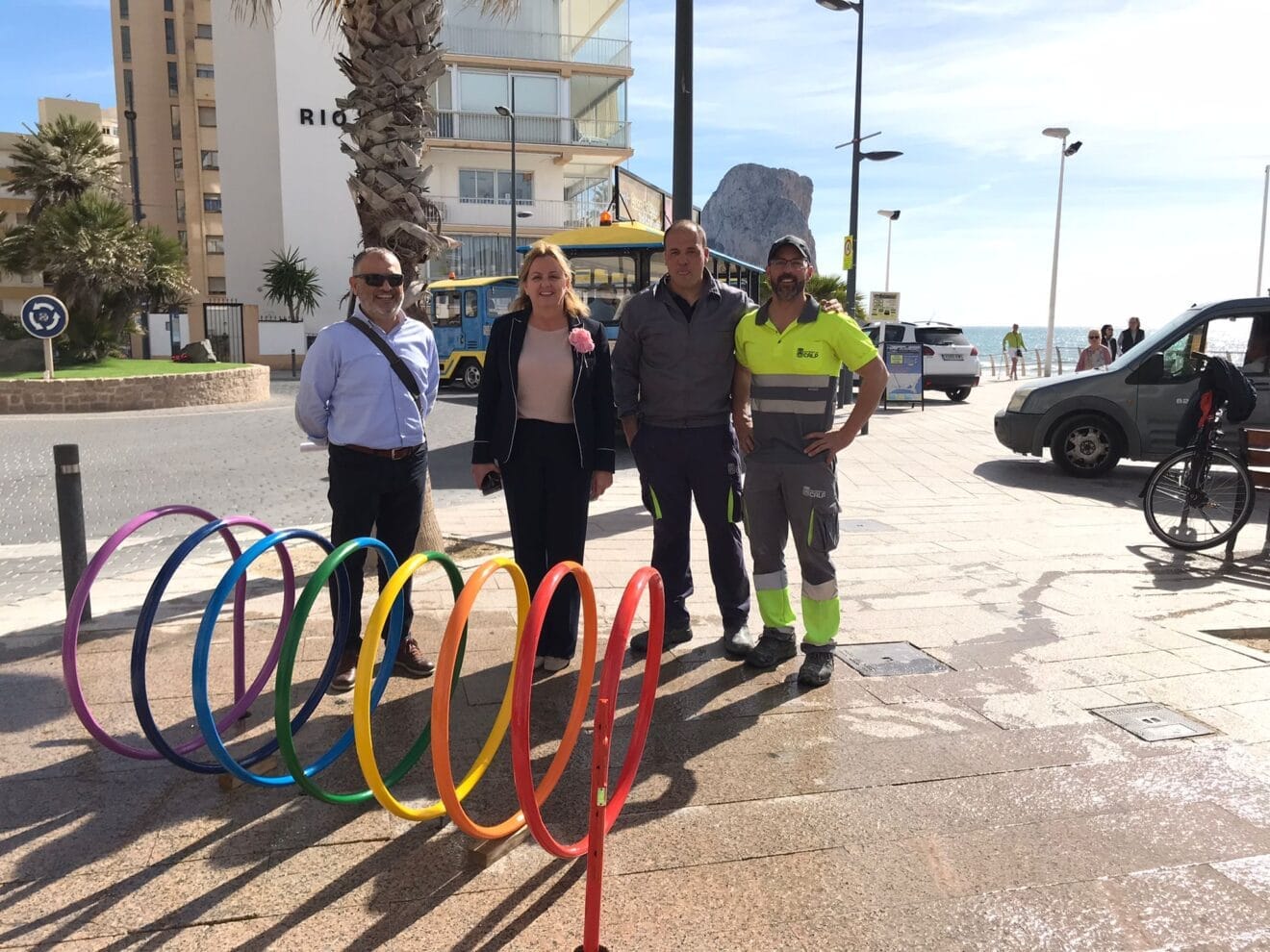 Nuevo aparcabicis instalado en Calp