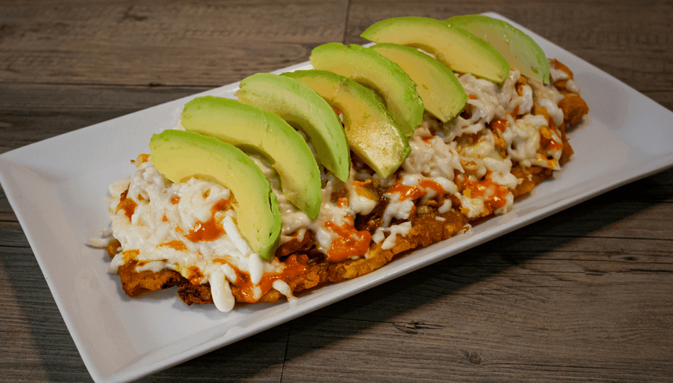 Patacón y arepa Mi Pueblito