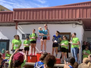 podio de la iii cursa de la dona de benitatxell