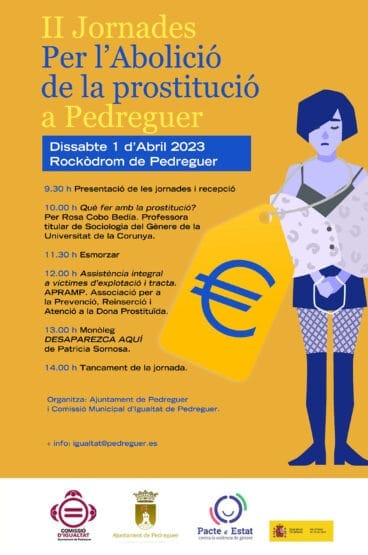 Programa de las II Jornadas Por la Abolición de la Prostitución de Pedreguer