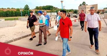 psoe calp en su visita a la estacion depuradora de aguas residuales edar