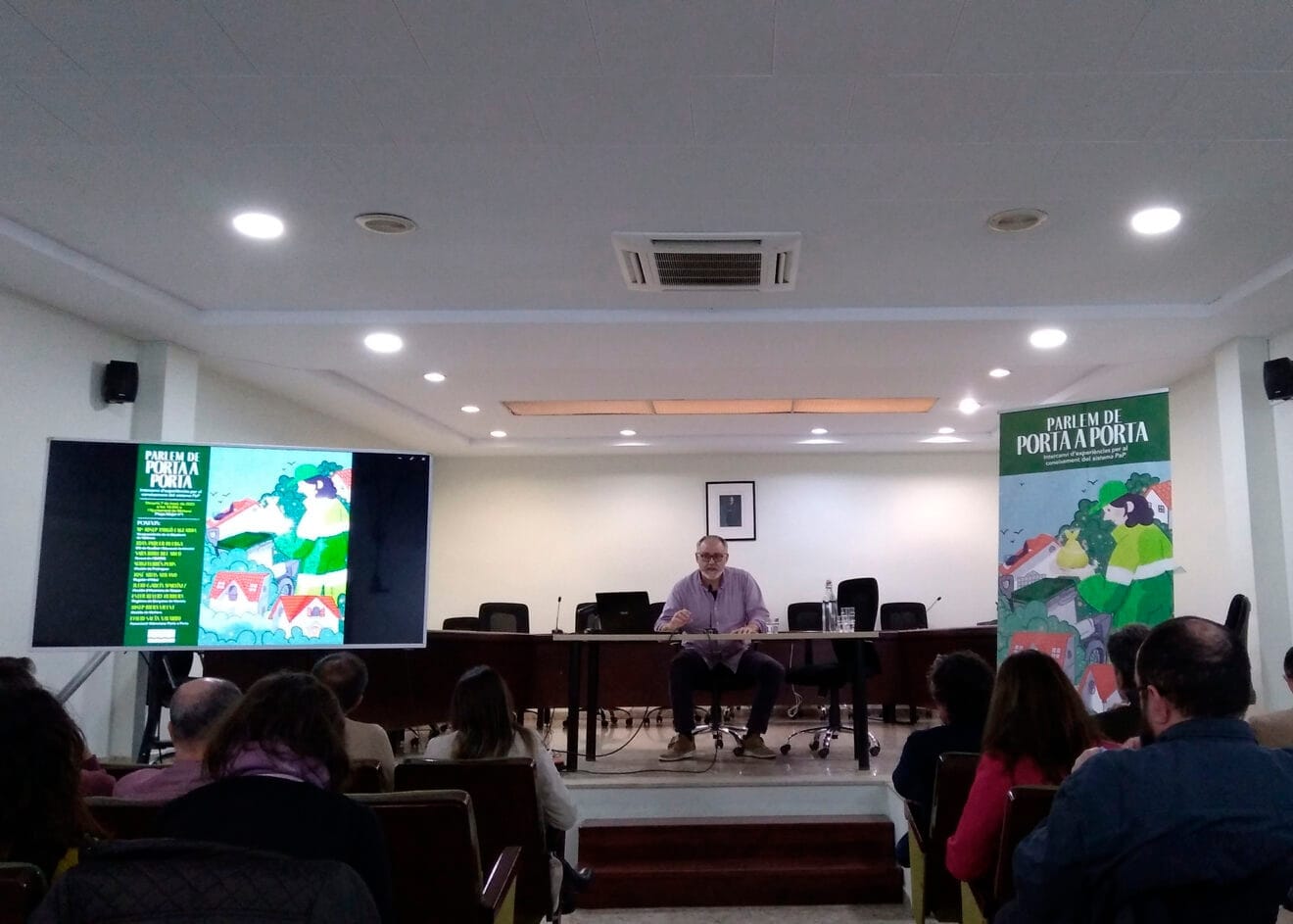 Sergi Ferrús, alcalde de Pedreguer, en las Jornades Comarcals Porta a Porta