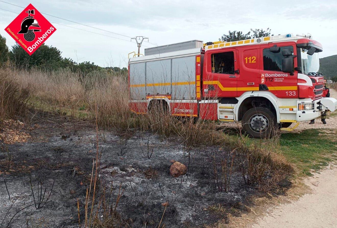 Terreno calcinado junto al río Gorgos