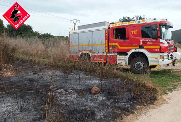 Imagen: Terreno calcinado junto al río Gorgos