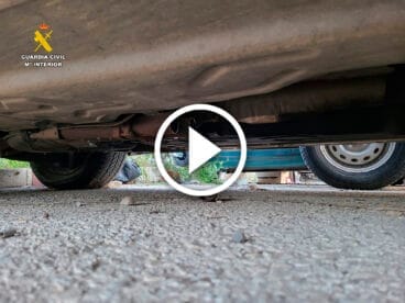 Tubo de escape sustraido por la banda criminal que actuaba en la Marina Alta