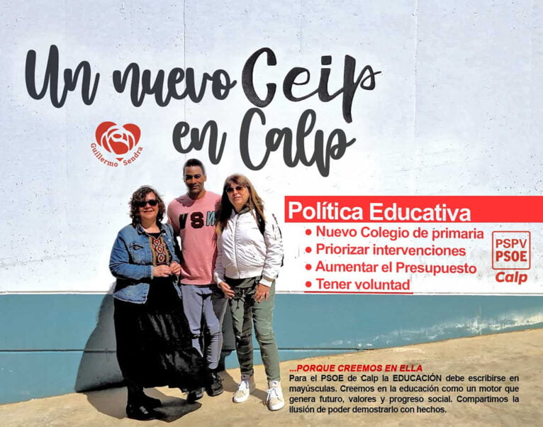 'Un nuevo CEIP en Calp' del PSOE Calp