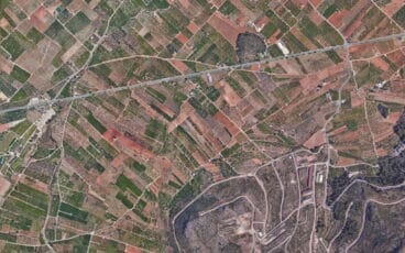 Zona de la carretera CV-700 El Verger-Pego