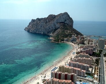 Zona de la playa de la Fossa de Calp