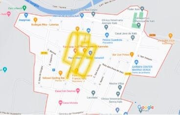 Zona del centro histórico de Xaló donde consumir uno de los bonos consumo en Pascua