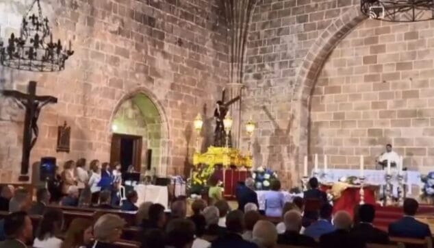 captura del video del parroco de benitatxell que circula por las redes