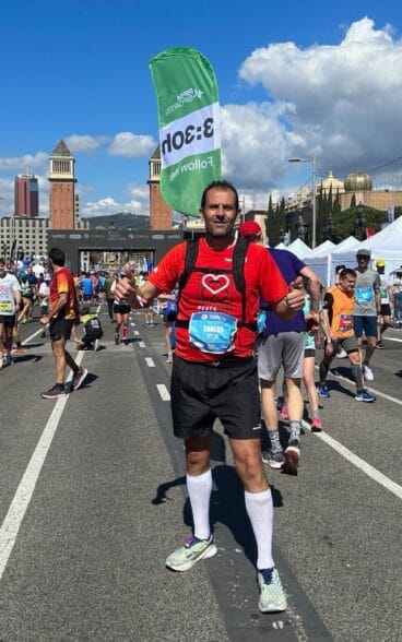 Carlos Siscar en una de las carreras