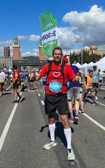 Carlos Siscar en una de las carreras