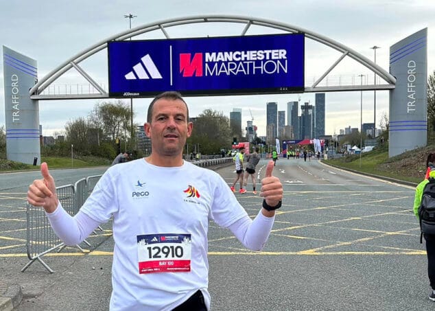 carlos siscar en manchester marathon