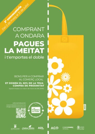 Cartel 3ª Campaña del Bono Consumo Ondara