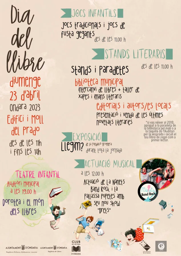 Imagen: Cartel del Día del Libro en Ondara