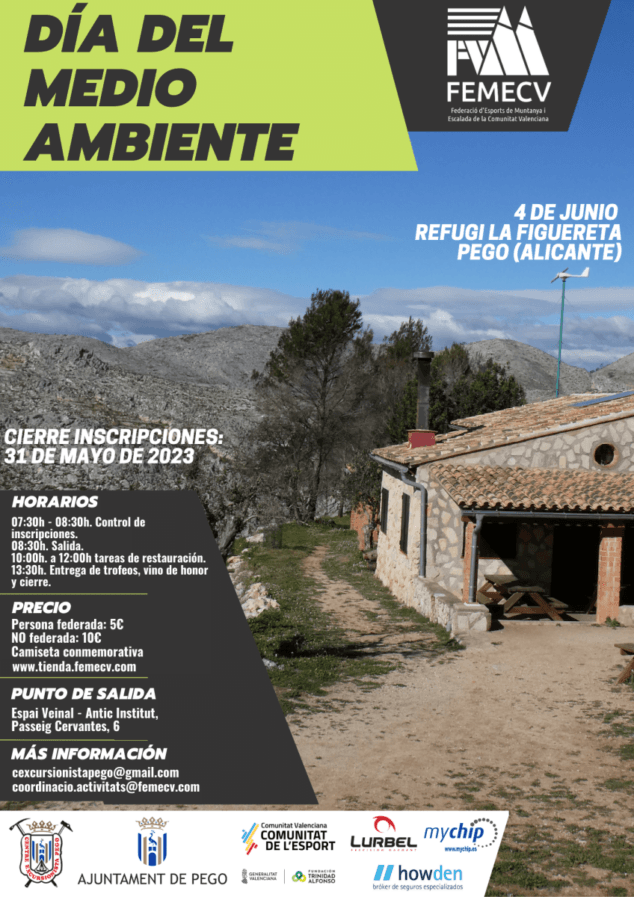 Imagen: Cartel de actividades del Centre Excursionista Pego