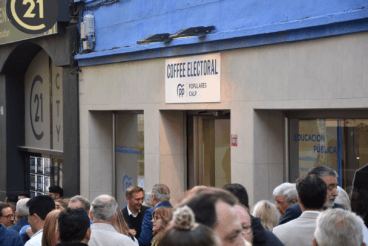 César Sánchez en el Coffee Electoral del PP de Calp