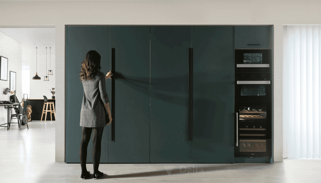 Cocina escondida para espacios minimalistas - Nativa Cocinas