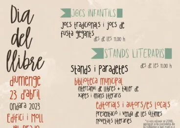 dia del libro en ondara