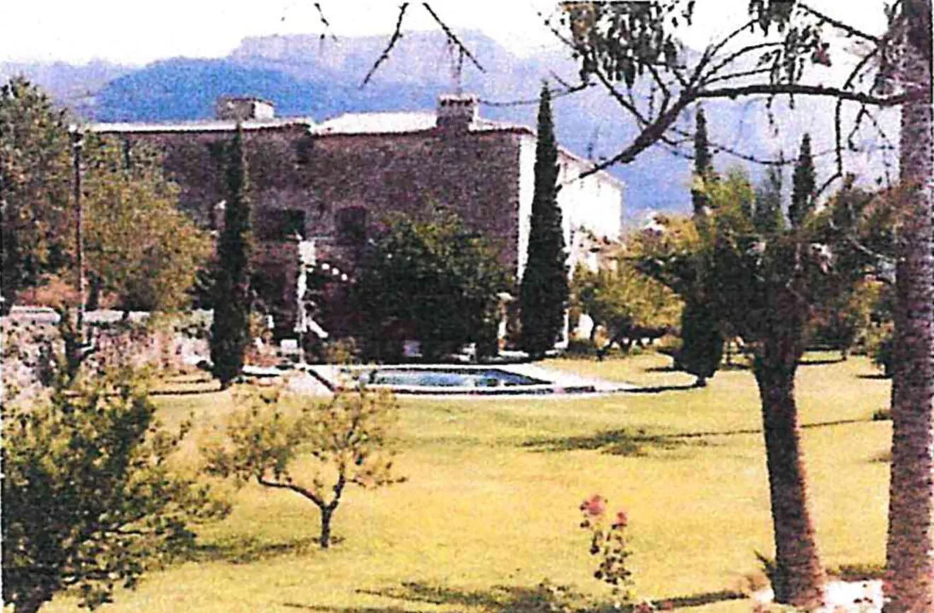 Imagen de la zona ajardinada tras el convento de Jesús Pobre del informe de venta