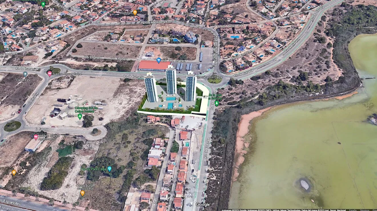 Parcela donde irían ubicados los tres bloques