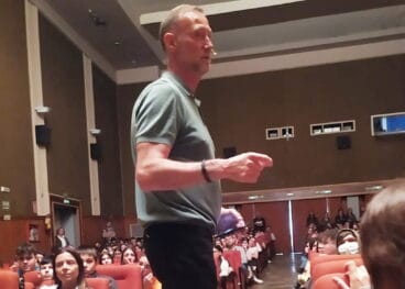 pedro aguado en la visita a pego