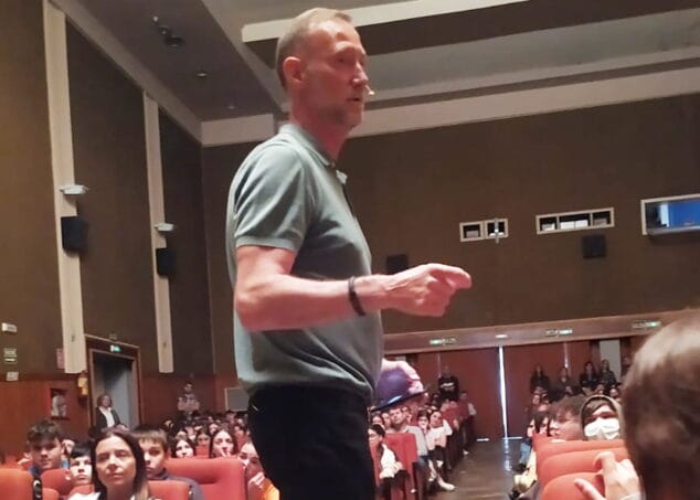 pedro aguado en la visita a pego