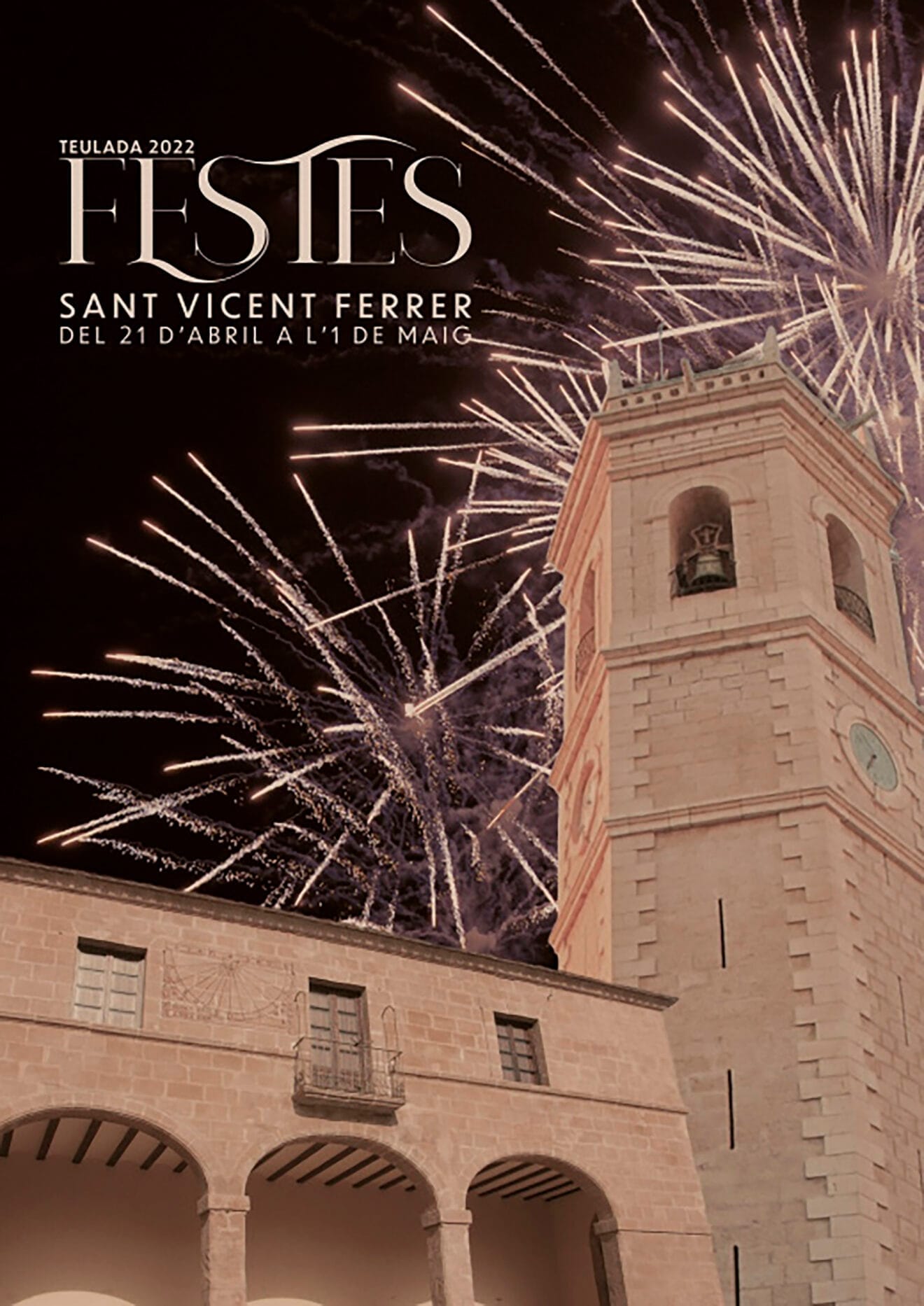 Portada del libro de fiestas patronales Sant Vicent Ferrer de Teulada Moraira 2022
