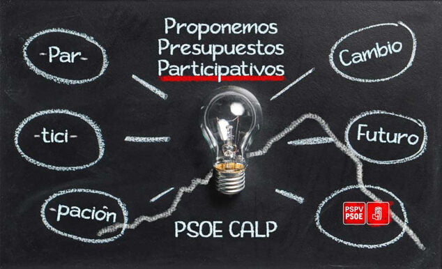 Imagen: Presupuestos participativos propuesta por PSPV-PSOE Calp