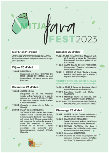 Programación Mitjafava Fest 2023