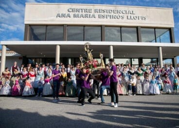 Recogida de la imagen en la residencia de Teulada – Ayuntamiento de Teulada Moraira
