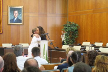 acto de entrega de la medalla de oro de la villa de calp a juan manuel policarpo moll