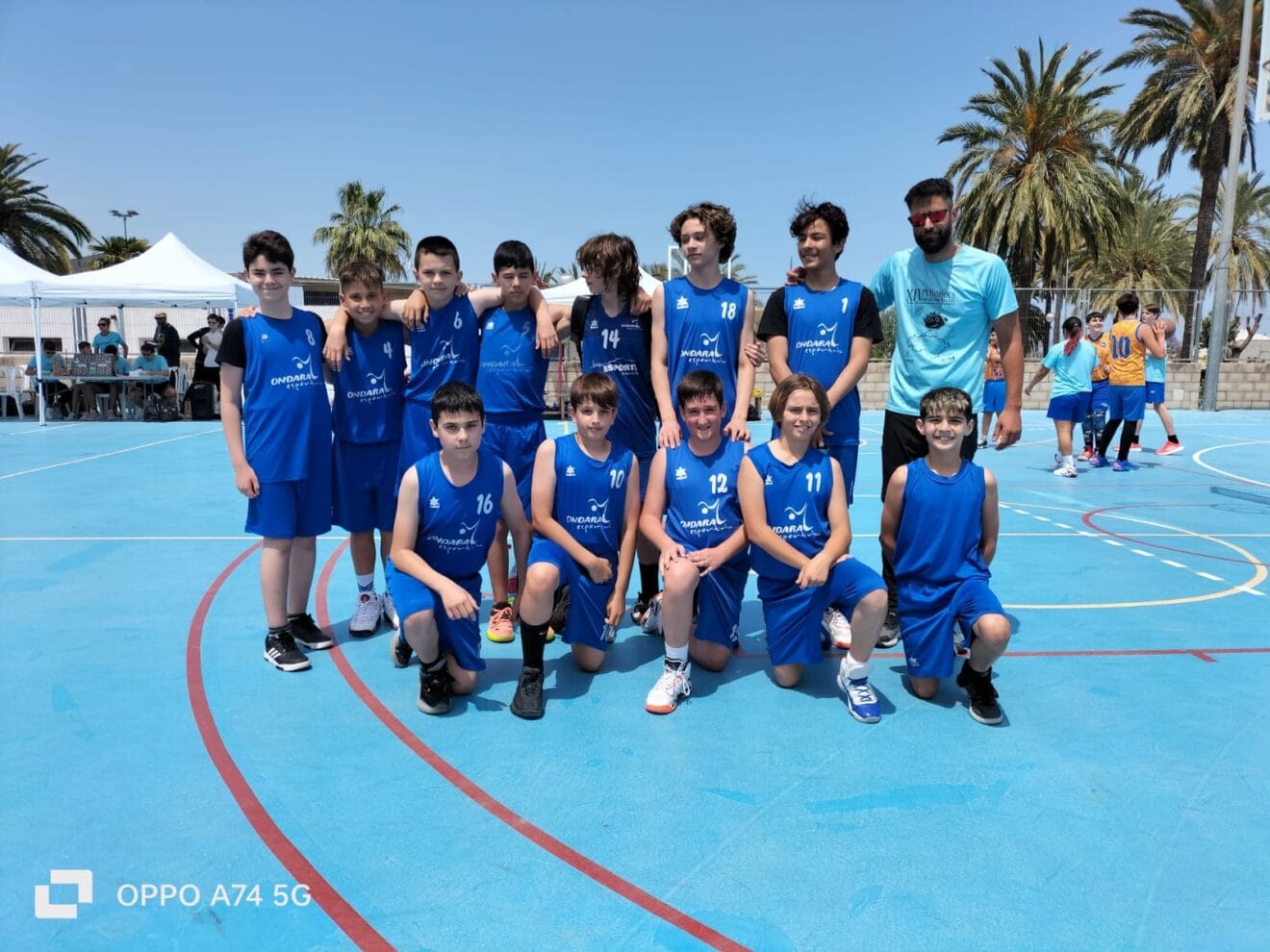 Jugadores de Básquet de Ondara en els Minijocs 2023
