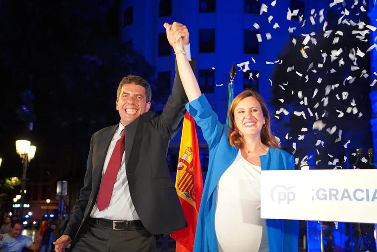 Celebración del PP en Valencia anoche