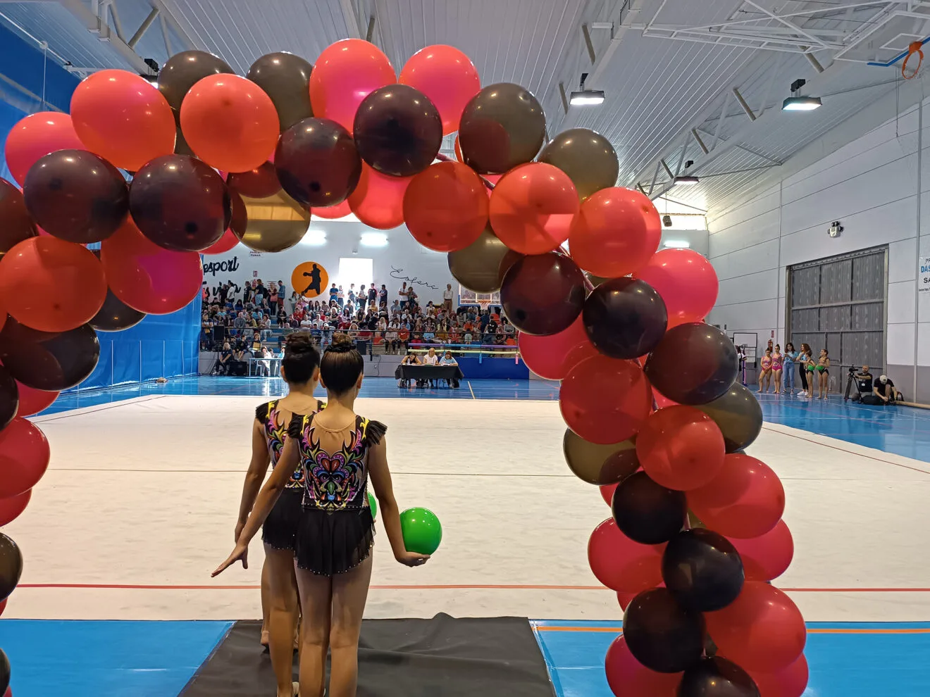 Competición de Gimnasia Rítmica en los Minijocs de la Marina Alta