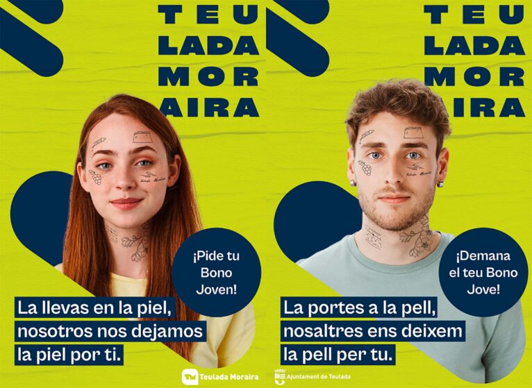 Kreativität der Teulada-Moraira Youth Voucher-Kampagne