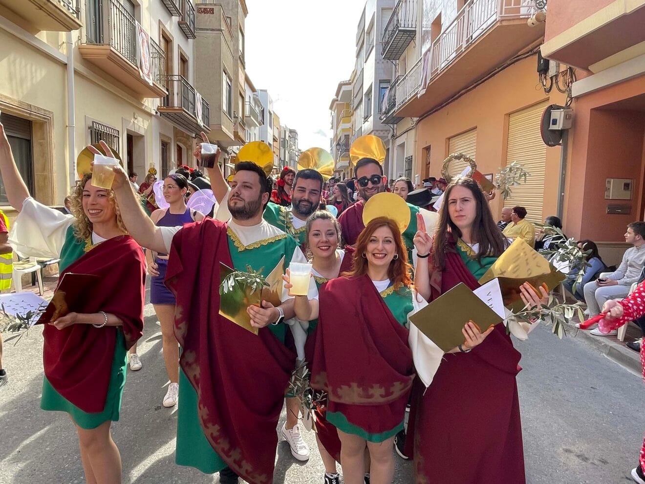 Disfraces de 'Sanpancrasios' en Benitatxell