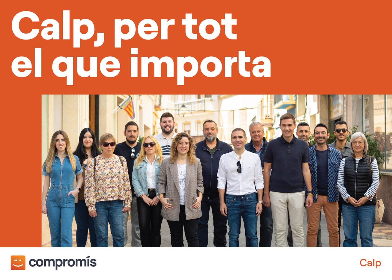Equipo de Compromís per Calp en el anuncio de su programa electoral