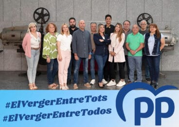 Equipo del PP del Verger para las elecciones municipales de 2023