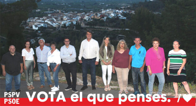 Imagen: Equipo del PSPV-PSOE de Benidoleig