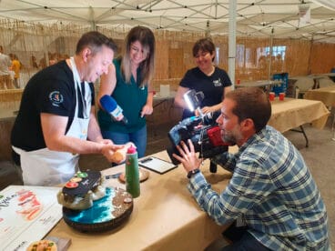 Ferrán Giró durante una entrevista para À Punt