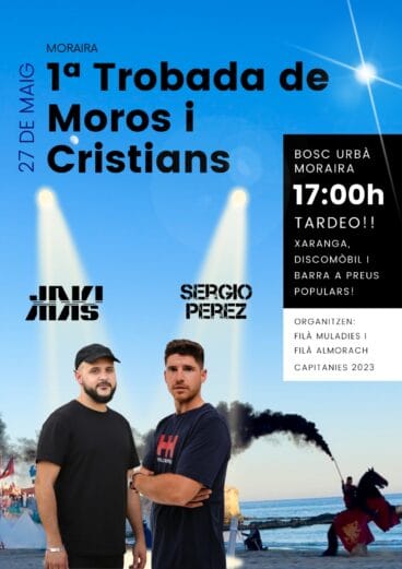 Fiesta tardeo en Moraira organizada por las Filaes Capitanas 2023
