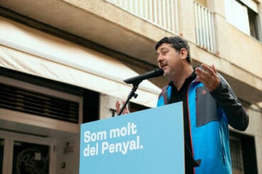 Josep Nadal en el acto de Compromís per Calp