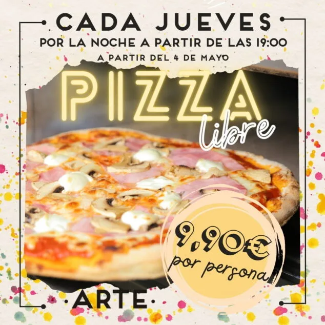 Imagen: Nueva promoción de Pizza Libre en Arte Restobar